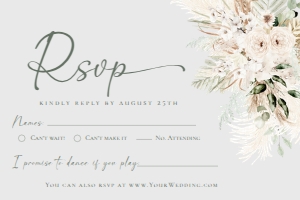 D024 RSVP 6x4: D024 Wedding Bundle