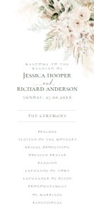 D024 Wedding Program design preview