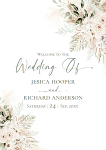 D024 Welcome Sign Vertical A1: D024 Wedding Bundle