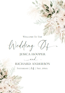 D024 Welcome Sign Vertical A2: D024 Wedding Bundle