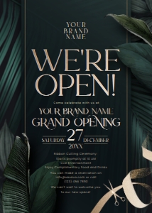 C054 Grand Opening Invitation design preview