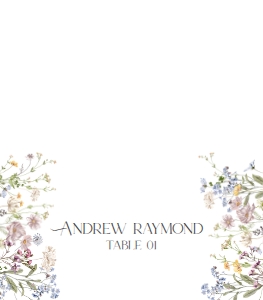 E065 Place Card Folded: E065 Place Card