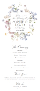 E066 Wedding Program design preview