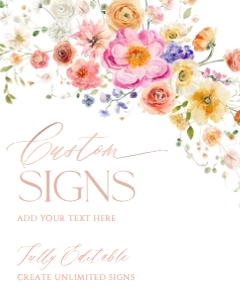 A034 Custom Sign 8x10: A034 Bridal Brunch Bundle