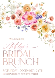 A034 Welcome Sign Vertical A2: A034 Bridal Brunch Bundle