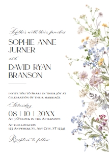 E068 Wedding Invite Front: E068 Wedding Suite