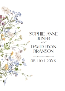 E068 Wedding Invite Back A: E068 Wedding Suite