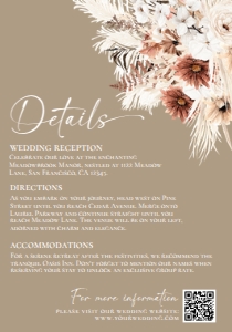 E069 Detail Card Vertical 3.5x5: E069 Wedding Bundle