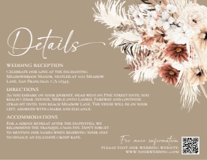 E069 Detail Card Horizontal 5.5x4.25: E069 Wedding Bundle