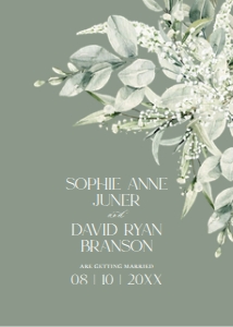 E070 Wedding Invite Back A: E070 Wedding Suite