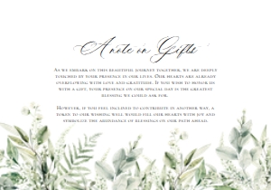 E070 Wishing Well Card 5x3.5: E070 Wedding Suite