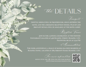 E070 Detail Card Horizontal 5.5x4.25: E070 Wedding Suite