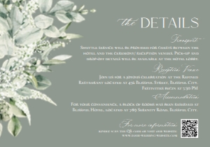 E070 Detail Card Horizontal 5x3.5: E070 Wedding Suite