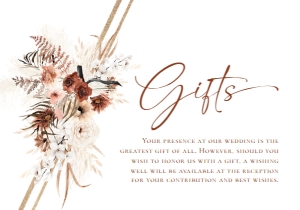 E071 Wishing Well Card 5x3.5: E071 Wedding Suite