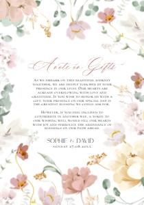 E074 Wishing Well Card 3.5x5: E074 Wedding Suite