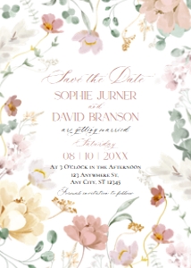 E074 Save The Date 5x7: E074 Wedding Suite