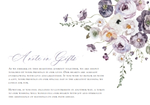 E075 Wishing Well Card 5x3.5: E075 Wedding Suite