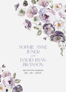E075 Wedding Invite Back A: E075 Wedding Suite