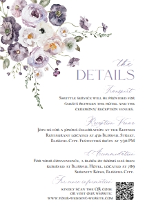 E075 Detail Card Vertical 5x3.5: E075 Wedding Suite