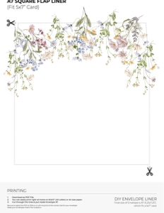 D029 Envelope Liner A7 Square Flap: D029 Wedding Bundle