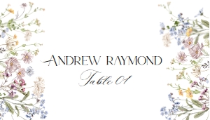 D029 Place Card Flat: D029 Napkin Thank you Note