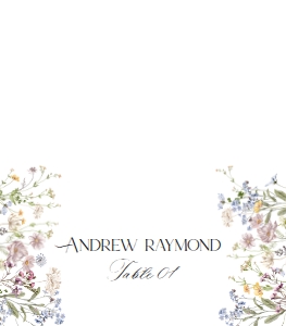 D029 Place Card Folded: D029 Napkin Thank you Note