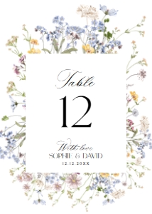 D029 Table Number 5x7: D029 Signage Bundle