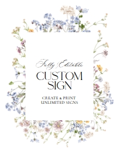 D029 Custom Sign 8x10: D029 Signage Bundle