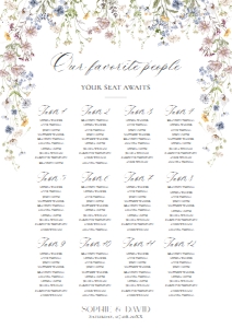 D029 Seating Chart Vertical A2: D029 Signage Bundle