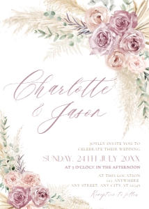 E009 Wedding Invite Front: E009 Wedding Suite