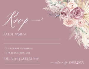 E009 RSVP 5.5x4.25: E009 Wedding Suite