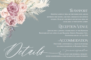 E009 Detail Card Horizontal 6x4: E009 Wedding Suite