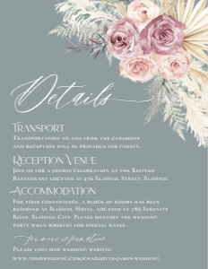 E009 Detail Card Vertical 4.25x5.5: E009 Wedding Suite