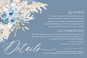 E013 Detail Card Horizontal 6x4: E013 Wedding Suite