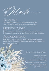 E013 Detail Card Vertical 5x3.5: E013 Wedding Suite