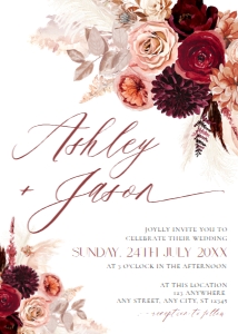 E041 Wedding Invite Front: E041 Wedding Suite