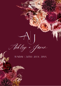 E041 Wedding Invite Back: E041 Wedding Suite