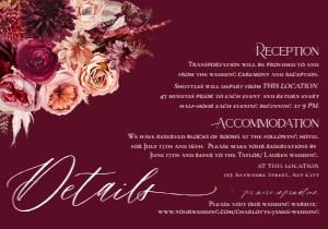 E041 Detail Card Horizontal 5x3.5: E041 Wedding Suite