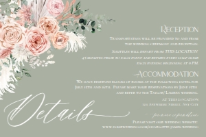 E052 Detail Card Horizontal 6x4: E052 Wedding Suite