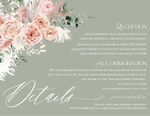 E052 Detail Card Horizontal 5.5x4.25: E052 Wedding Suite