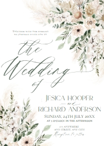 D025 Wedding Invite Front: D025 Wedding Suite