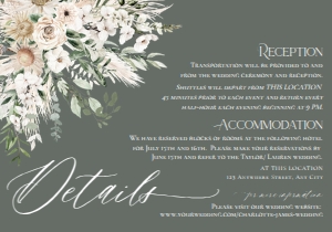 D025 Detail Card Horizontal 5x3.5: D025 Wedding Suite