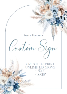 ACB025 Custom Sign 5x7: ACB025 Custom Sign