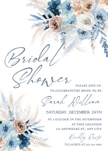 ACB017 Bridal Shower Invite: ACB017 Bridal Shower Invite