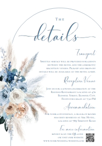 ACB022 Detail Card Vertical 3.5x5: ACB022 Wedding Suite