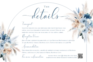 ACB022 Detail Card Horizontal 6x4: ACB022 Wedding Suite