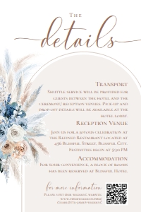 E067 Detail Card Vertical 4x6: E067 Wedding Suite