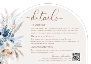 E067 Detail Card Horizontal 5x3.5: E067 Wedding Suite