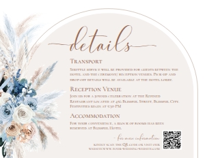 E067 Detail Card Horizontal 5.5x4.25: E067 Wedding Suite