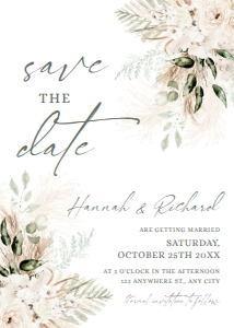 E078 Save The Date 5x7: E078 Save The Date